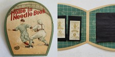 1930s antique BASEBALL home in NEEDLE BOOK sewing LOOKS USED clean japan sports picture