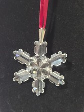 1992 Swarovski Christmas Ornament Crystal Snowflake picture