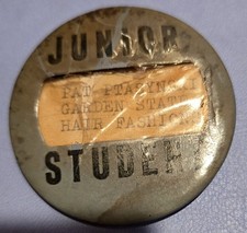 1930-50's NJ Junior Student Trade School Hair Fashions New Jersey Pinback Button picture