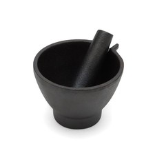 Fox Run Mortar and Pestle, Cast Iron, Black picture