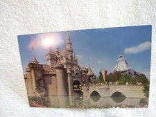 1960's Disneyland Fantasyland Castle Matterhorn D-1 postcard old original Disney picture
