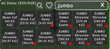 Grow A Garden Pets JUMBO/Mega/Gigantic Corrupted/Venom/Inferno picture