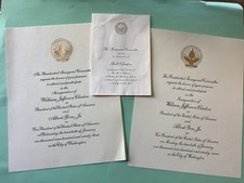 Rare 3 Inauguration Invitations Set For Bill Clinton: 2 President, 1 Governor picture