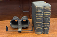 Keystone Palestine stereoview set (100+)  and telebinocular viewer with box picture