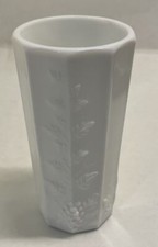 Vintage Westmoreland Paneled Grape Milk Glass 12oz Water Tumbler Mint picture