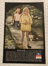 1972 The World Of Amway Original Print Ad Full Page - A Clean World  Vintage picture