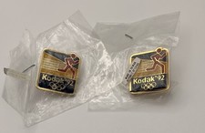 Lot of 2 Kodak 1992 Olympics Running Track Sponsor Lapel Pins New picture