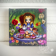 2026 JASMINE BECKET GRIFFITH Disney Alice's Afternoon Tea Canvas Cutie SIGNED picture