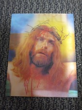 RARE '72 Vintge Lenticular Amazing 3D 8x10 Photo | MUST SEE VIDEO OF JESUS EYES  picture
