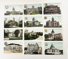 Vtg State Capitol Postcards C. E. Wheelock & Co. Made in Germany Early 1900s picture