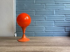 Vintage Space Age Glass Table Lamp Atomic Design Light Mid Century Orange picture