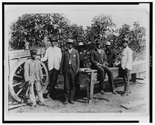 Day's Mission Liberia Africa 1890s African Men Wagon Workbench Group Portrait picture