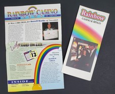 1997-1999 Nekoosa Wisconsin WI Rainbow Casino Bingo Gambling Travel Brochure Lot picture