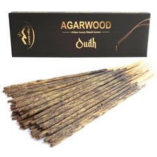 Oud Agarwood Incense Sticks - Artisan Luxury Masala Extra-Thick, picture