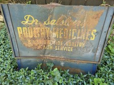 TRUE Vtg Dr Salsbury Poultry Medicines Metal Sign/ Farm Health Services 27x22