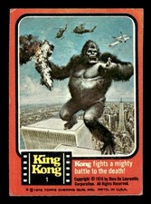 Kong fights a mighty battle to the death 1976 Topps King Kong #1 picture