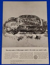 1959 VOLKSWAGEN BEETLE VINTAGE ORIGINAL VW BUG PRINT AD