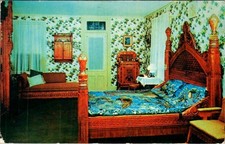 Sagamore Hill Theodore Roosevelt Bedroom Postcard 1953 Mackay picture