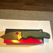 Spyderco Shaman Green G-10 Stainless Plain Drop Point 2.76-4in Comp Lock 2018 picture