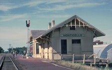 Wabash Station at Monticello. IL on July 22, 1962 5 x 7 Photo picture