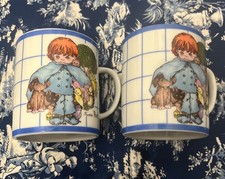 VG Susan Perl 1979 Please Be Kind To All Animals Mug Set *READ* 1 Damaged picture
