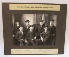Old 1907 Langdon ND Lodge of Perfection Class 16 Original Antique Photograph picture