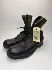 Vintage Vietnam War Era Army Jungle Combat Boots Mens 10.5 Reg Green Altama USA picture