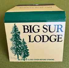“Big Sur Lodge” California Matchbook; Great Shape, Vivid Art; Un*Struck; Nicee picture