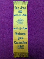 Womans Christian Temperance Union Convention Ribbon San Jose California  picture