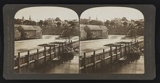 Photo:Plymouth Mass USA 1909 Plymouth Rock Cole's Hill Stereoview Harbor picture