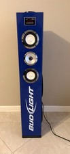 Bud Light Promotional Speaker Tower Bar Display Breweriana USB SD Karaoke Rare picture