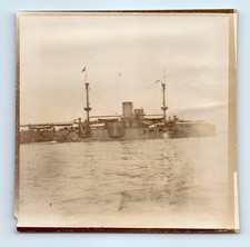 Old Vintage Square Photo USS TEXAS US NAVY BATTLESHIP 1892 ANTIQUE PHOTOGRAPH picture