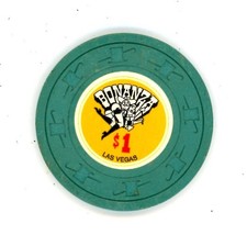 XRARE $1.00 Bonanza Hotel, Las Vegas Nevada Casino Chip picture