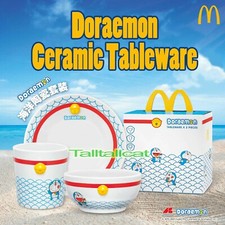 2021 Hong Kong McDonald's Doraemon Ceramic Tableware Box Set (Set of 3) picture