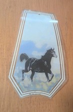 OK Lighting Wild Horse Black Stallion Gallop Lamp Glass Light Panel Replacement picture