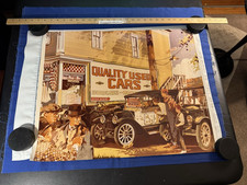 1980's Advertising Chevrolet Poster Quality Used Cars 1913 Chevy Baby Grand Bow picture