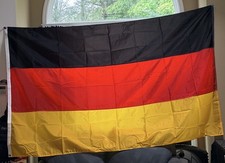 Vintage Germany Flag Nyl-Glo 5’x8’ By Annin Nylon Made in USA Outdoor picture