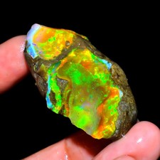 Stunning Ethiopian Opal Rough 68 Cts, Large Oil Opal Specimen Natural Opal picture