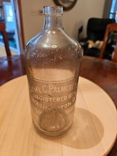SAM'L. C. Palmer Co Inc. Washington D.C. Seltzer Bottle Registered 1914 picture