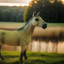 Schleich 13690 Akhal Teke Stallion Retired Horse Figurine picture