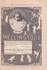 1898 Mellin's Food Co Boston MA Print Ad 10