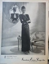1945 Women's Eisenberg Original evening gown Smartwear Emma Lange vintage ad  picture