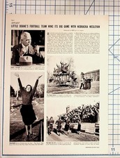 1940s Doane College Football Nebraska Wesleyan Magazine Article & Ads picture