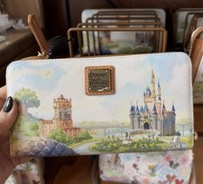 2026 Walt Disney World 55th Anniversary Dooney & Bourke Castle Wristlet Wallet picture
