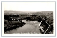 RPPC Ellensburg Cle Elum Highway Scene Washington WA Ellis Photo 253 Postcard R5 picture