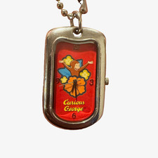 Curious George Disney 1999 orignal Watch Necklace urban station, japan MOVT picture