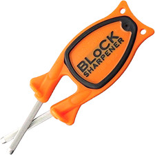 Paul Block Knife Sharpener Handheld Manual Outdoorsmen Hunting Pocket Knife picture
