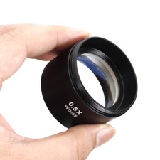 0.5X Stereo Microscope Barlow Auxiliary Objective Lens 1-7/8