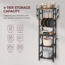 4‑Tier Corner Pot & Pan Organizer Rack Space‑Saving Vertical Kitchen Storage picture