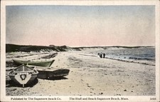 Sagamore Beach MA Beach and Bluff c1900s-10s Vintage Postcard picture
